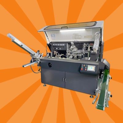 impresora completamente automática de la pantalla del cilindro de la botella con el dispositivo de curado ULTRAVIOLETA