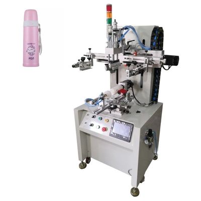 servo semi automático de la impresora de la pantalla de la botella de 220V 800x700x1700m m rotatorio